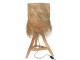 Stolní lampa z teakového dřeva a stínidlem z trávy Rafi grass - Ø 48*66 cm/ E27/ 70W J-Line by Jolipa