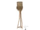 Stojací lampa z teakového dřeva a stínidlem z trávy Rafi grass - Ø 42*175 cm/ E27/ 70W J-Line by Jolipa