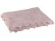 Fialkový bavlněný krajkový ubrus Lace violet - 200*135cm J-Line by Jolipa