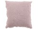 Fialkový bavlněný polštář s krajkou Lace violet - 42*12*42cm J-Line by Jolipa