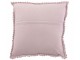 Fialkový bavlněný polštář s krajkou Lace violet - 42*12*42cm J-Line by Jolipa