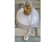 Bílé závěsné kovové retro světlo Loreto white - Ø 62 *43 cm Collectione