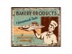 Zelená nástěnná kovová cedule Bakery Products - 25*1*20 cm Clayre & Eef