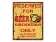 Žlutá nástěnná kovová cedule Beer - 20*1*25 cm Clayre & Eef