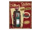 Červená nástěnná kovová cedule Station Gas & Oil - 20*1*25 cm Clayre & Eef