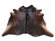 Tmavě hnědý koberec z hovězí kůže Cowhide brown - 200*0,5*240cm/3-4m² J-Line by Jolipa