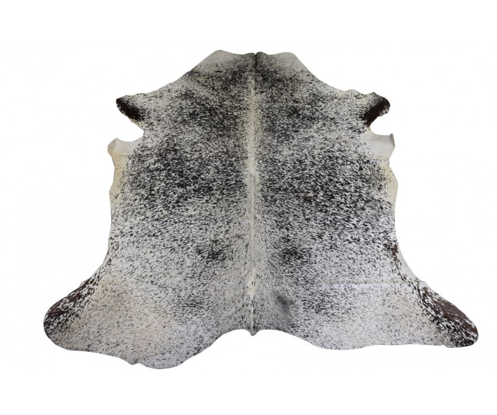Bílo-černý koberec z hovězí kůže Cowhide salt pepper - 200*0,5*240cm/3-4m² J-Line by Jolipa