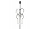 Hnědá kovová retro stojací lampa Indus - 37*27*169 cm Clayre & Eef