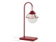 Červená kovová stolní retro lampa s patinou Ball Hang - 33*23*70 cm J-Line by Jolipa