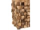 Přírodní odkládací stůl z teakových špalíků Disos - 30*30*45cm J-Line by Jolipa