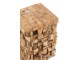 Přírodní odkládací stůl z teakových špalíků Disos - 30*30*45cm J-Line by Jolipa