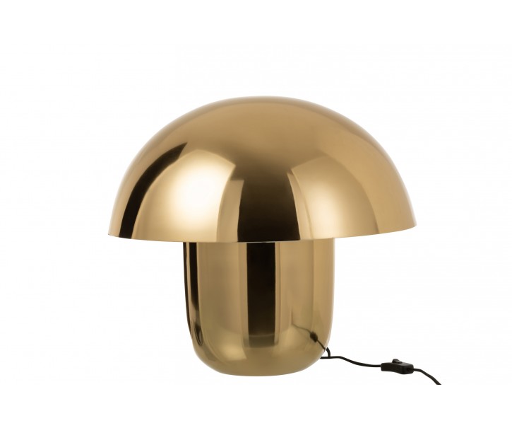 Zlatá kovová stolní lampa Mushroom Large - Ø 50*45cm J-Line by Jolipa