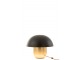 Černo-zlatá kovová stolní lampa Mushroom - Ø 40*34cm J-Line by Jolipa
