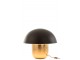 Černo-zlatá kovová stolní lampa Mushroom Large - Ø 50*45cm J-Line by Jolipa