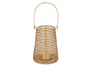 Měděná antik drátěná lucerna Vanessa - Ø15*21 cm