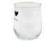 Sklenička se srdíčkem Love Birds - Ø 8*9 cm / 300 ml Clayre & Eef
