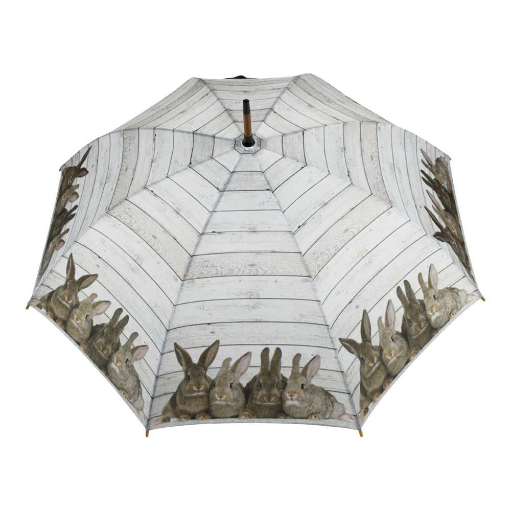 Šedý deštník s králíky Rabbits - 105*105*88cm Mars & More Šedý deštník s králíky Rabbits - 105*105*88cm Mars & More