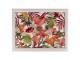 Podnos na nohy s motivem květin Flowers white - 43*33*7cm Mars & More 