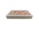 Podnos na nohy s motivem květin Flowers white - 43*33*7cm Mars & More 