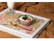 Podnos na nohy s motivem květin Flowers white - 43*33*7cm Mars & More 