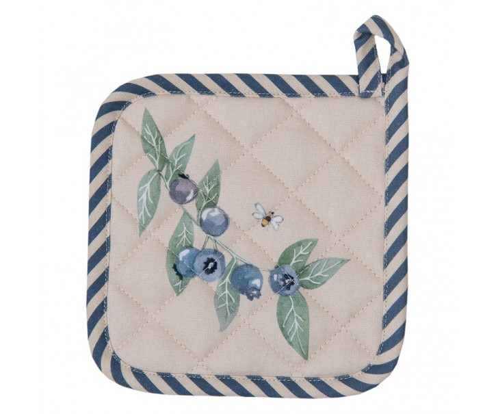 Bavlněná chňapka - podložka Blueberry Fields - 16*16cm Clayre & Eef