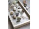 Bílá antik porcelánová úchytka s popraskáním Craez - 4*3 cm Chic Antique