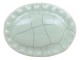 Bílá antik porcelánová úchytka s popraskáním Craez - 4*3 cm Chic Antique