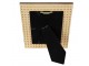 Hnědý fotorámeček s designem ratanovým výpletem - 18*1*23 cm / 10*15 cm Clayre & Eef