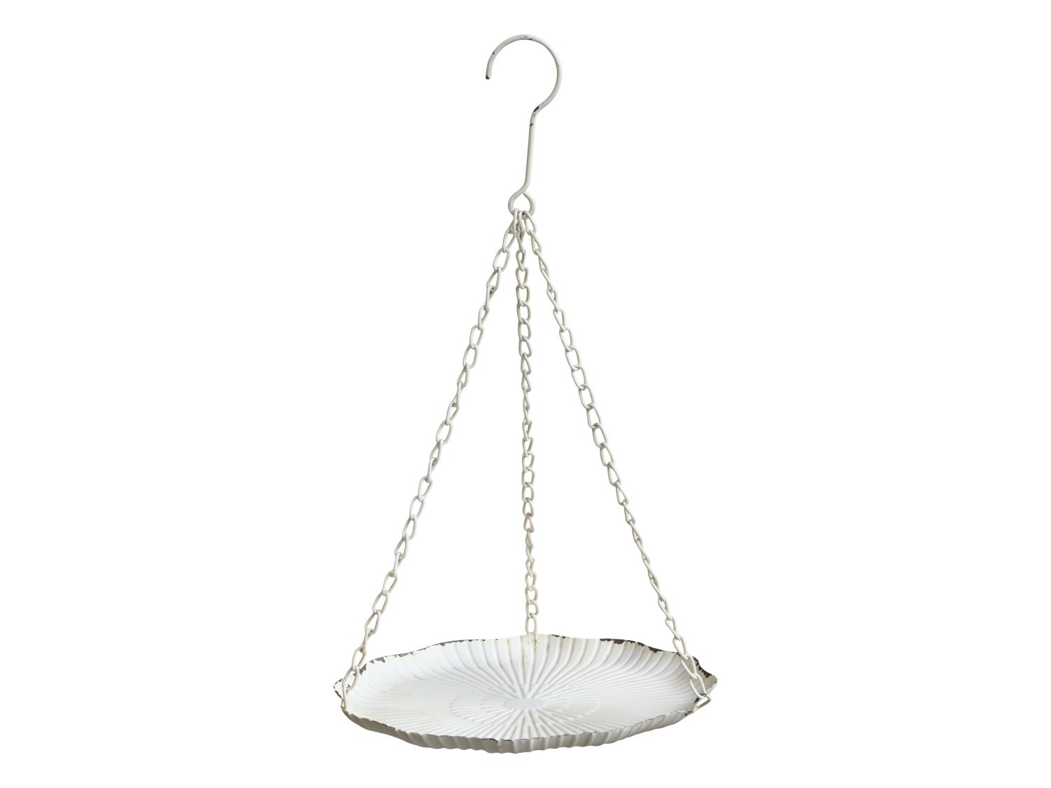 Krémové antik dekorační závěsné krmíko pro ptáčky - 25*43cm Chic Antique Krémové antik dekorační závěsné krmíko pro ptáčky - 25*43cm Chic Antique