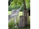 Krémové antik dekorační závěsné krmíko pro ptáčky - 25*43cm Chic Antique