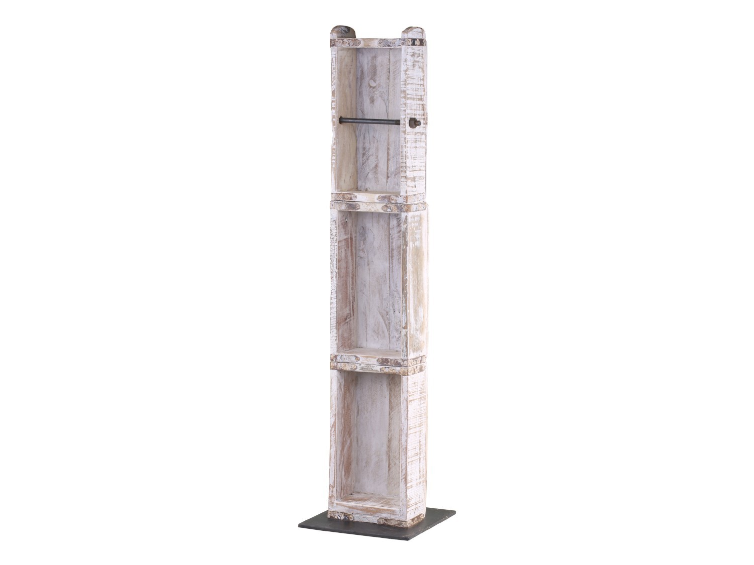 Dřevěný bílý antik stojan na toaletní papír Grimaud Brick - 14*8*82 cm Chic Antique Dřevěný bílý antik stojan na toaletní papír Grimaud Brick - 14*8*82 cm Chic Antique