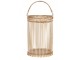 Přírodní dřevěná lucerna Bamboo - Ø16*25cm Chic Antique