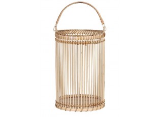 Přírodní dřevěná lucerna Bamboo - Ø16*25cm