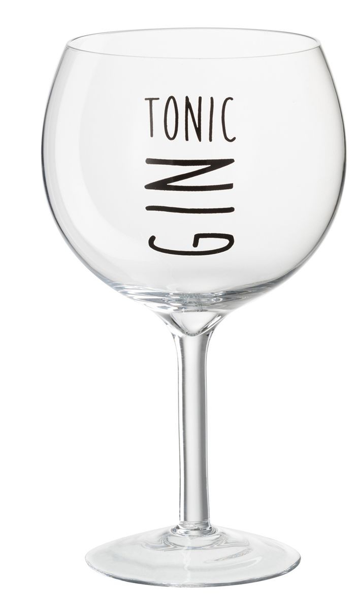 Sklenička s nápisem Gin Tonic - Ø12*22cm/880ml