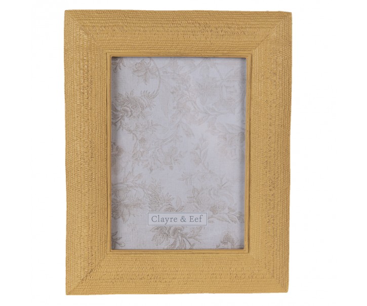 Rezavý antik fotorámeček s plastickým okrajem - 20*2*25 cm / 13*18 cm Clayre & Eef