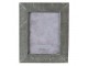Šedý antik fotorámeček s plastickým okrajem - 23*2*28 cm / 15*20 cm Clayre & Eef