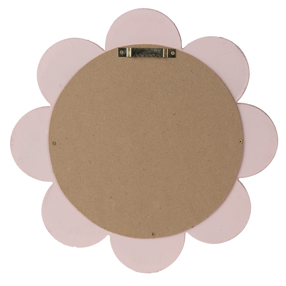 Růžovo-zlaté nástěnné zrcadlo ve tvaru květiny Flower Pink - Ø 29*2 cm Clayre & Eef Růžovo-zlaté nástěnné zrcadlo ve tvaru květiny Flower Pink - Ø 29*2 cm Clayre & Eef