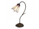 Stolní Tiffany lampa Flowerbell pink - 30*17*48 cm E14/max 1*25W Clayre & Eef