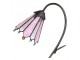 Stolní Tiffany lampa Flowerbell pink - 30*17*48 cm E14/max 1*25W Clayre & Eef