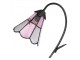 Stolní lampa Tiffany FlowerArc pink - 30*17*48 cm E14/max 1*25W Clayre & Eef