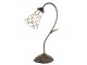Stolní Tiffany lampa kamínky TransparentEye - 30*17*48 cm E14/max 1*25W Clayre & Eef