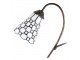 Stolní Tiffany lampa kamínky TransparentEye - 30*17*48 cm E14/max 1*25W Clayre & Eef