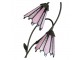 Stolní lampa Tiffany Flowerbell pink - 35*18*61 cm E14/max 2*25W Clayre & Eef