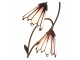 Stolní lampa Tiffany Flowerbell pink - 35*18*61 cm E14/max 2*25W Clayre & Eef