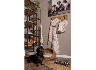 Bavlněná zástěra s jezevčíkem Dachshund Love - 70*85 cm
