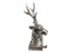 Stříbrný antik kovový háček na punčochu - 12*7*28 cm Clayre & Eef