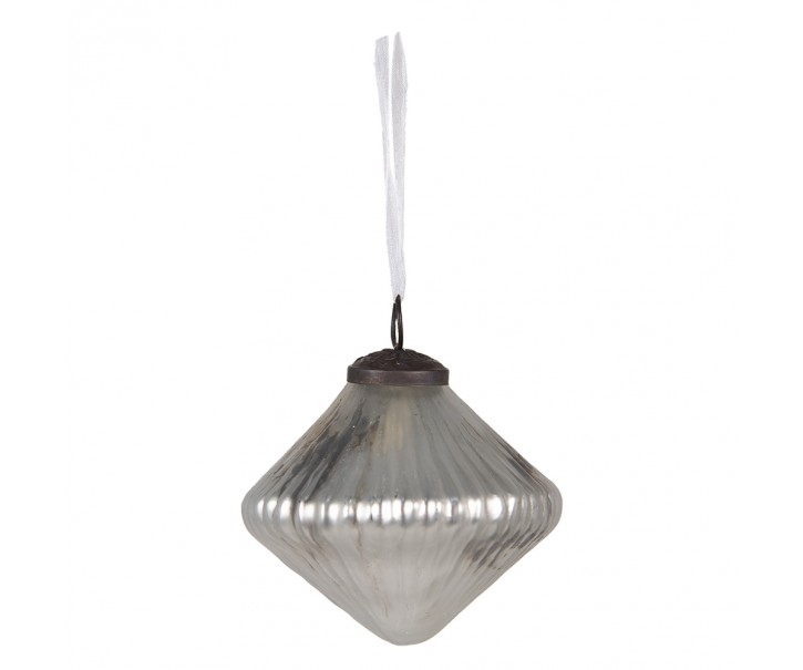 Vánoční ozdoba baňka - Ø 6*6 cm Clayre & Eef