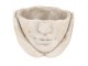 Béžový cementový květináč hlava ženy v dlaních S - 17*17*11 cm Clayre & Eef