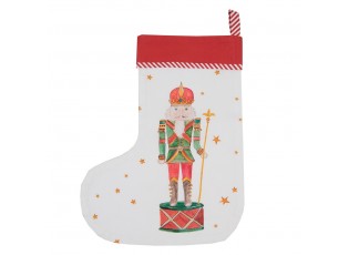 Vánoční punčocha s louskáčkem Happy Little Christmas I - 30*1*40 cm