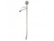 Stříbrná kovová obouvací lžíce s golfovým míčkem - 5*4*48 cm Mars & More 